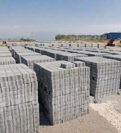 concrete block production